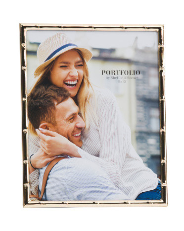 8x10 Bamboo Shaped Metal Tabletop Picture Frame | TJ Maxx