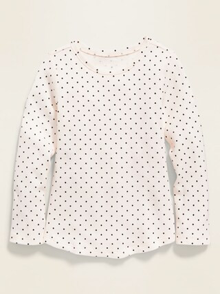 Printed Thermal Scoop-Neck Tee for Toddler Girls | Old Navy (US)