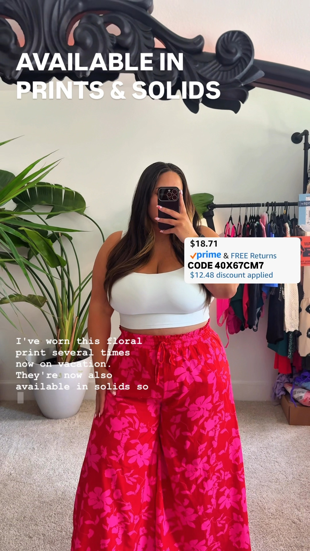 Pants are shown in a size XXL!! Top is a size XL 

USE CODE 40X67CM7

Promo codes are entered are on the check out screen where you select payment method. 

Codes & coupons only work for a limited time! If you get an error, it may have maxed the color/size you selected.. so try another one. Sometimes it helps to check out one item at a time! 

SCREENSHOT TO EASILY COPY/PASTE PROMO CODE AT CHECKOUT! 

#affordablestyle #amazonstyle #amazondeals #summeroutfits #everydayoutfits #ltksalealert #dailydeals 

#midsizefashion #midsizestyle #midsize #curvefashion #curvestyle #midsizegals #styleinspo #affordablefashion #size14 #size16

#LTKStyleTip #LTKMidsize #LTKPlusSize