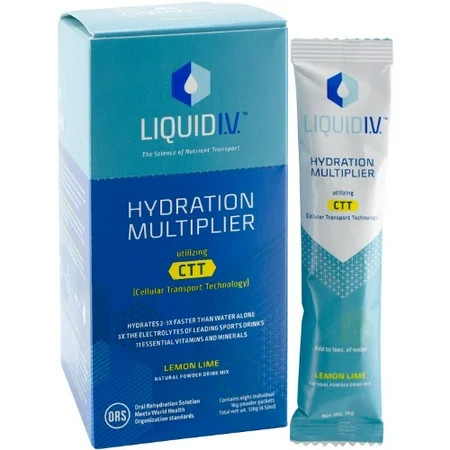 Liquid I.V. Hydration Multiplier, Lemon Lime, 8 Ct | Walmart (US)
