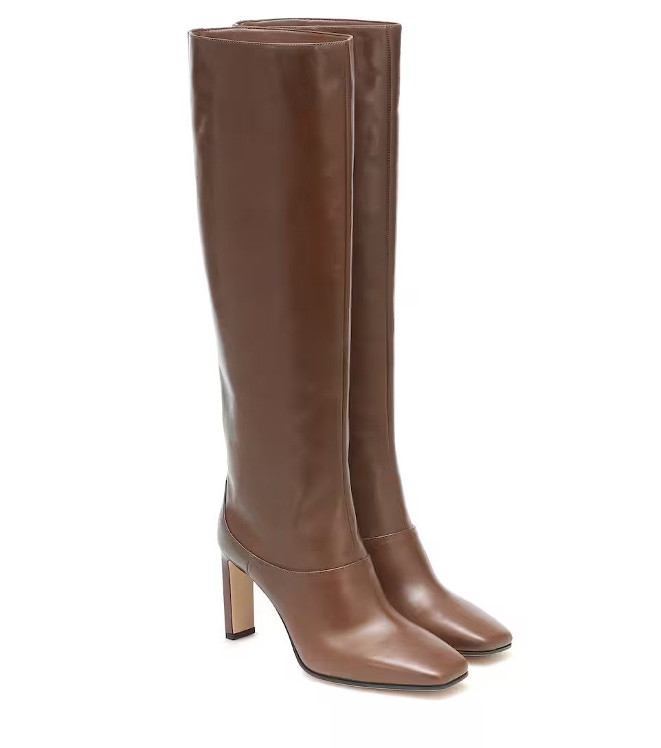 Mahesa 85 leather knee-high boots | Mytheresa (UK)