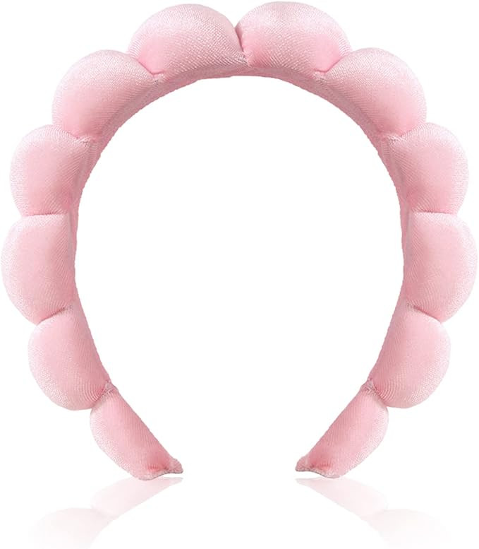 Puffy Makeup Headband Spa Headbands for Women Sponge & Terry Towel Cloth Fabric Cute Skincare Hea... | Amazon (UK)
