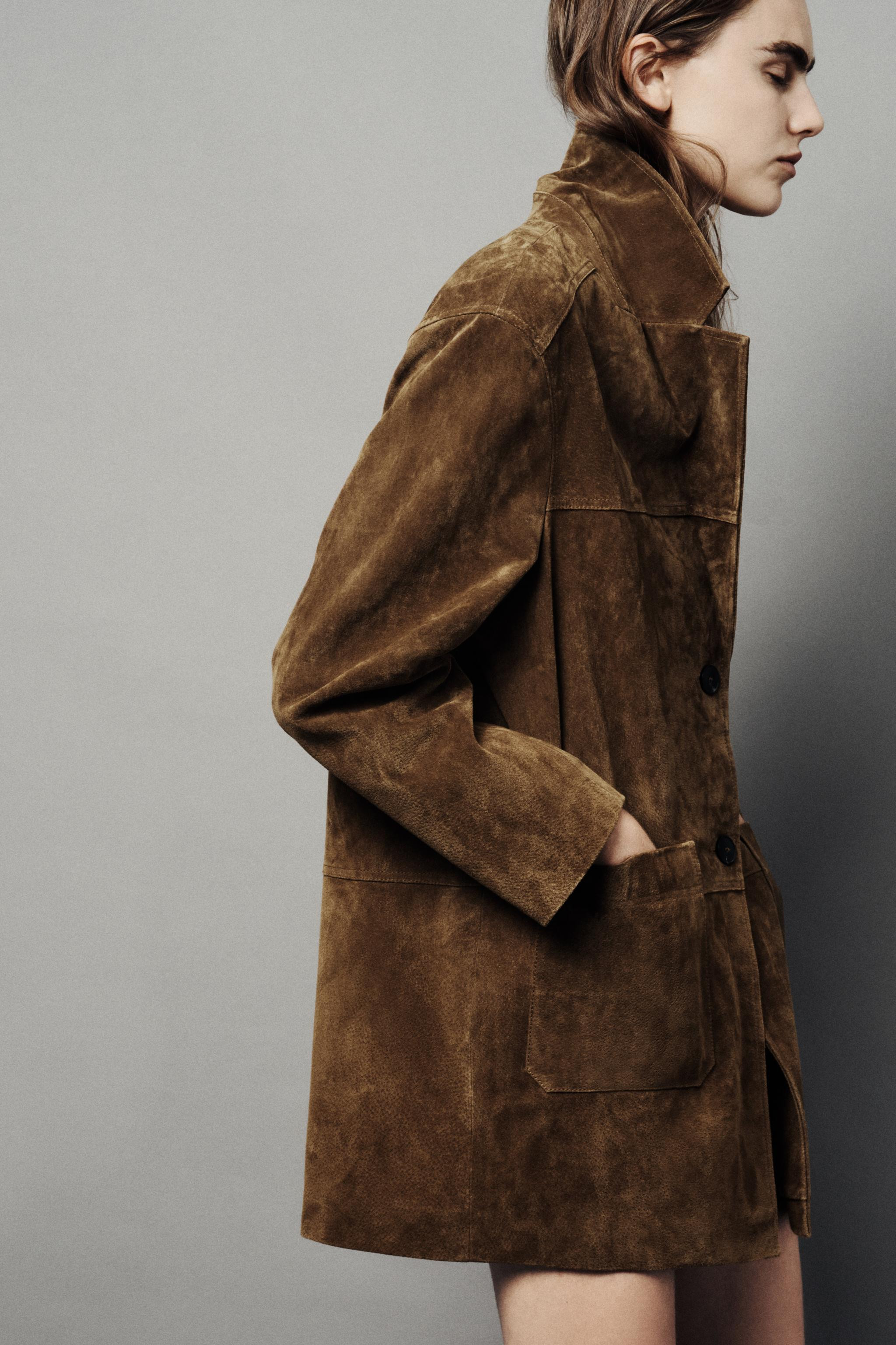 100% LEATHER LONG JACKET | Zara UK