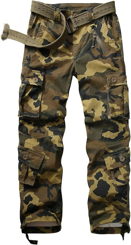 Women's Cotton Casual Military Army Cargo Combat Work Pants with 8 Pocket | Amazon (US)