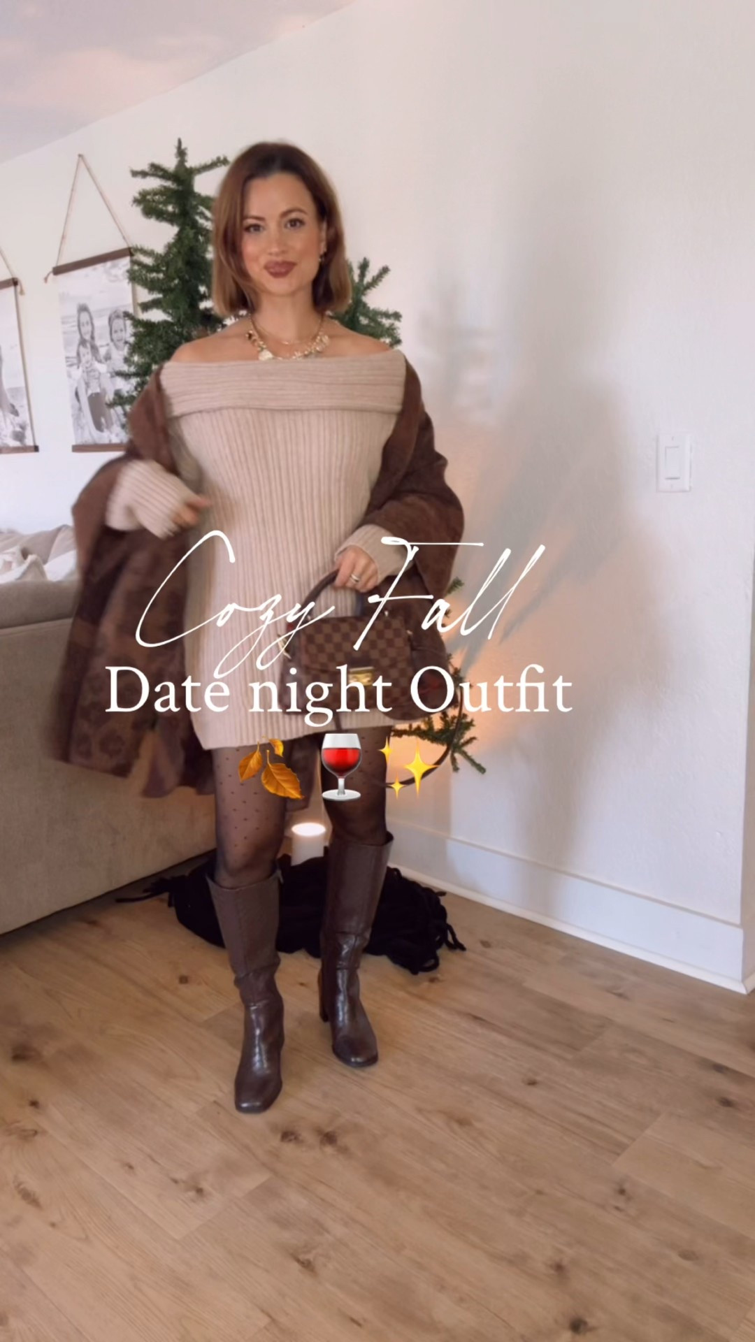 Date night but make it elevated cozy!

This sweater dress is the definition of cozy! The softest material!  Paired with this dual sided poncho ( you will never believe where its from!) 

These boots have been my most worn and go with everything.

I am 5’6 and  sized up to a medium in the sweater dress for an oversized fit.


#LTKFindsUnder50 #LTKHoliday #LTKootd