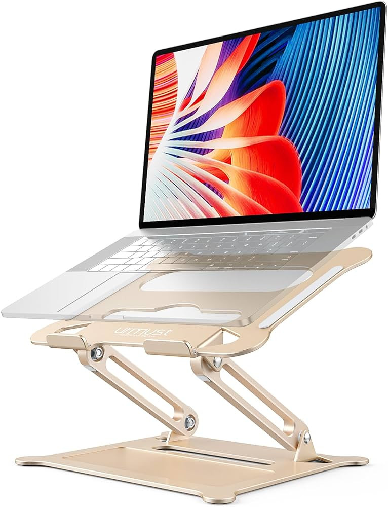 Urmust Laptop Notebook Stand Holder Adjustable Ultrabook Stand Riser Portable Compatible with Mac... | Amazon (US)