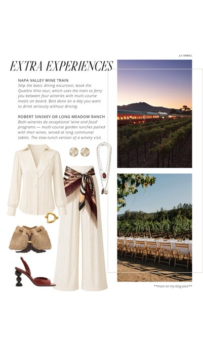 Napa is always a good idea 🍷✨

I pulled together the ultimate Napa Valley edit featuring what to wear for wine tastings, vineyard lunches, luxury hotel stays, and long dinners under the string lights — plus the best hotels, wineries, and restaurants to add to your itinerary.

Think effortless dresses, chic sandals, lightweight layers, and polished accessories that feel perfectly at home among the vines. Equal parts relaxed, romantic, and incredibly chic.

Save this one for your next wine country weekend 🤍#NapaValley #WineCountryStyle #VacationStyle #ResortWear #SummerStyle #LTKFinds #NapaFashion #TravelOutfits #WeekendGetaway #CaliforniaStyle #VineyardStyle #LuxuryTravel #WhatToWear #LTKStyle

#LTKTravel #LTKSeasonal #LTKOver40 #LTKTravel