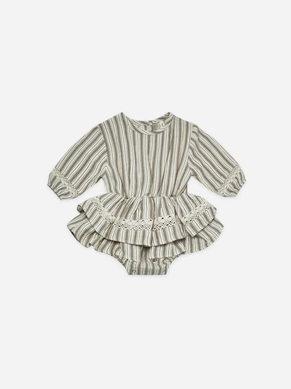 rosie romper | fern stripe | Quincy Mae