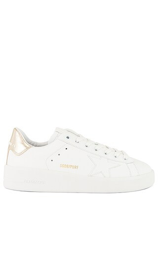 Pure Star Sneaker in White & Gold | Revolve Clothing (Global)