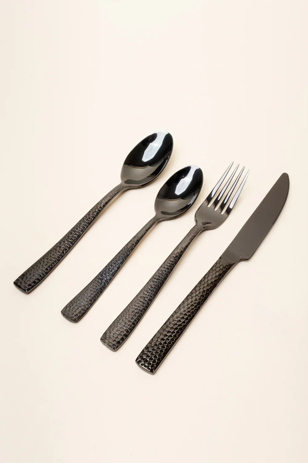 Hammered Stainless Steel Cutlery | Joy Meets Home
