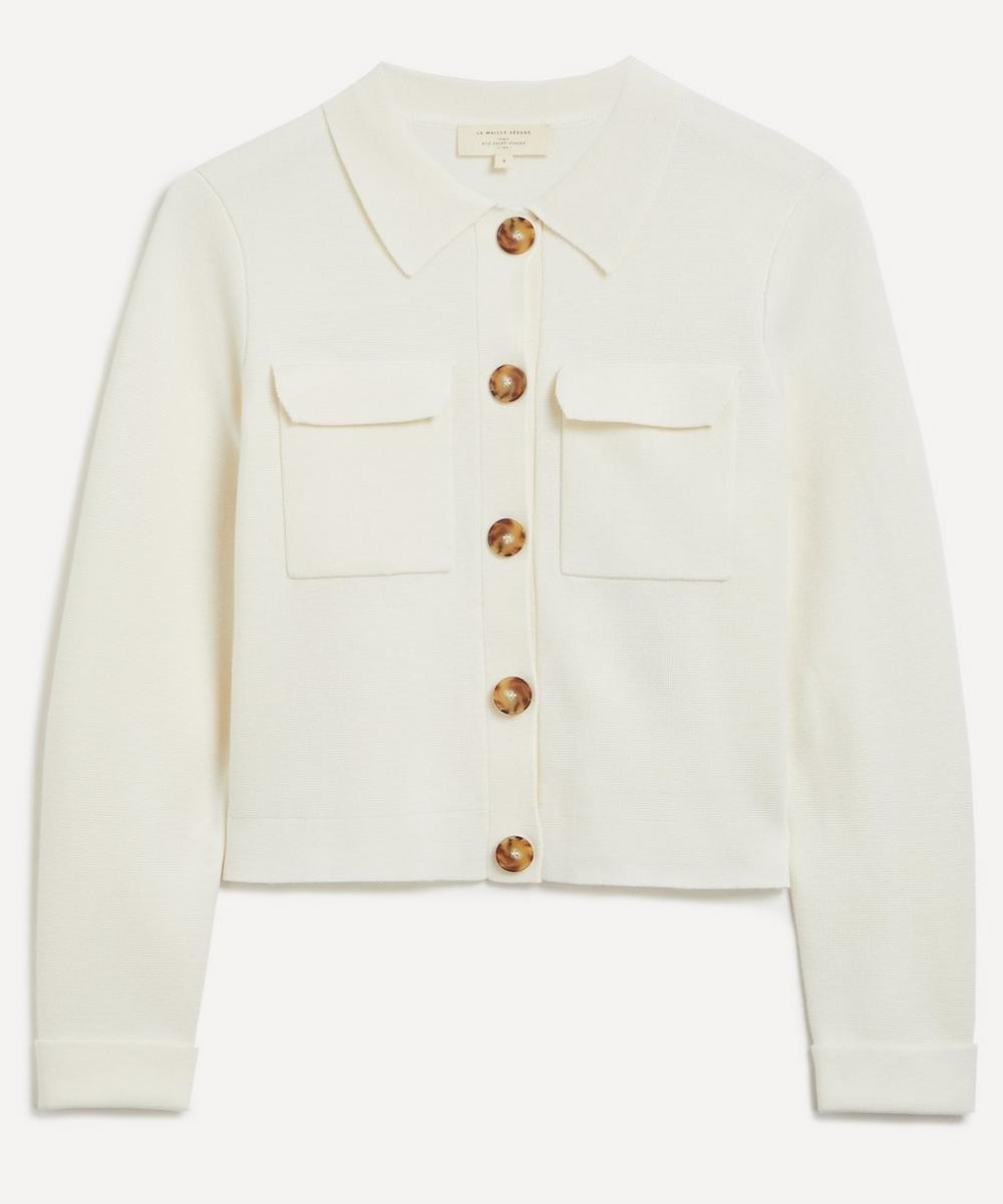 Women's Betty Ecru Merino Wool Cardigan | Liberty London (US)
