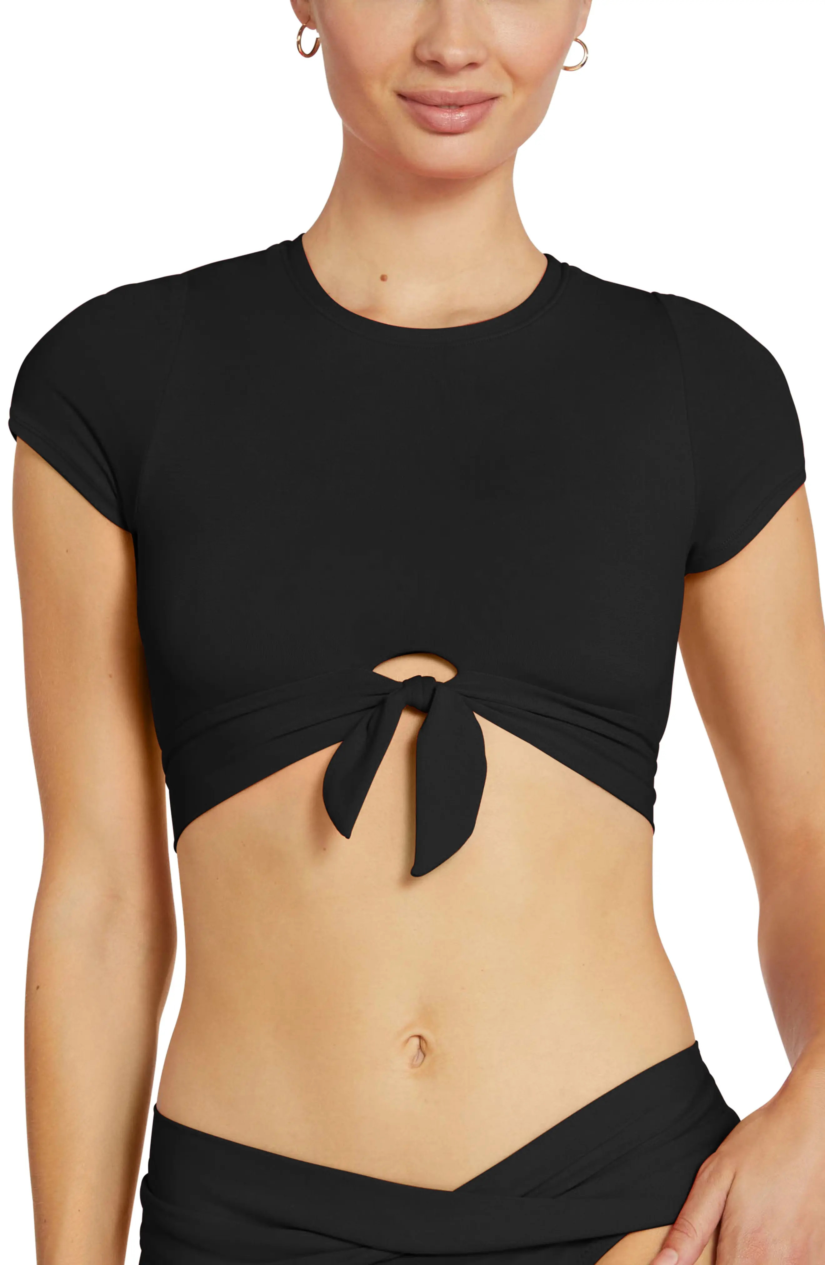 Ava Knot Front Tee Bikini Top (Women) | Nordstrom | Nordstrom