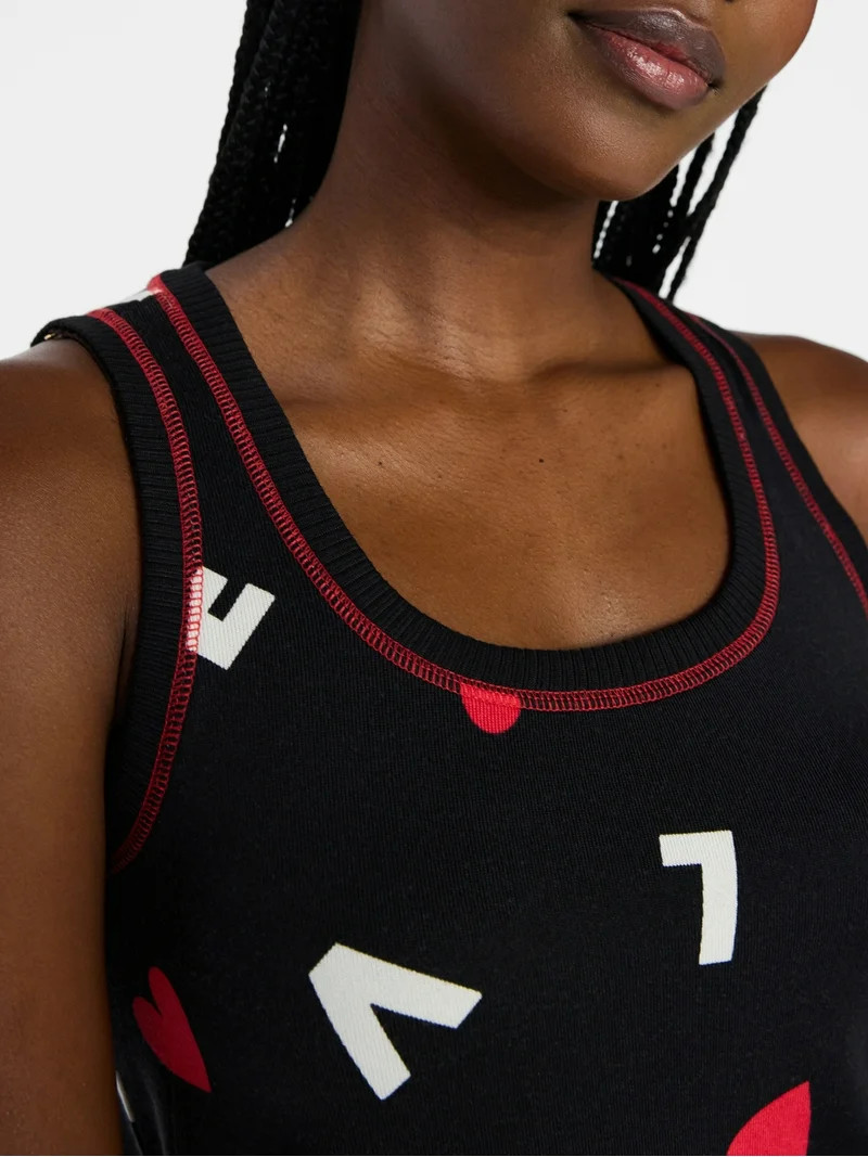 Joyspun Women's Cozy Lounge Collection Hacci Knit Sleep Tank Top, Sizes XS-3X | Walmart (US)