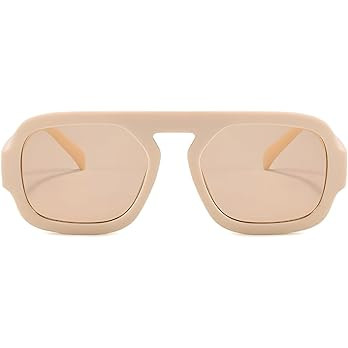 ADE WU Trendy Square Sunglasses for Women Men,Vintage Square Aviator Sunglasses Fashion 70s Inspi... | Amazon (US)