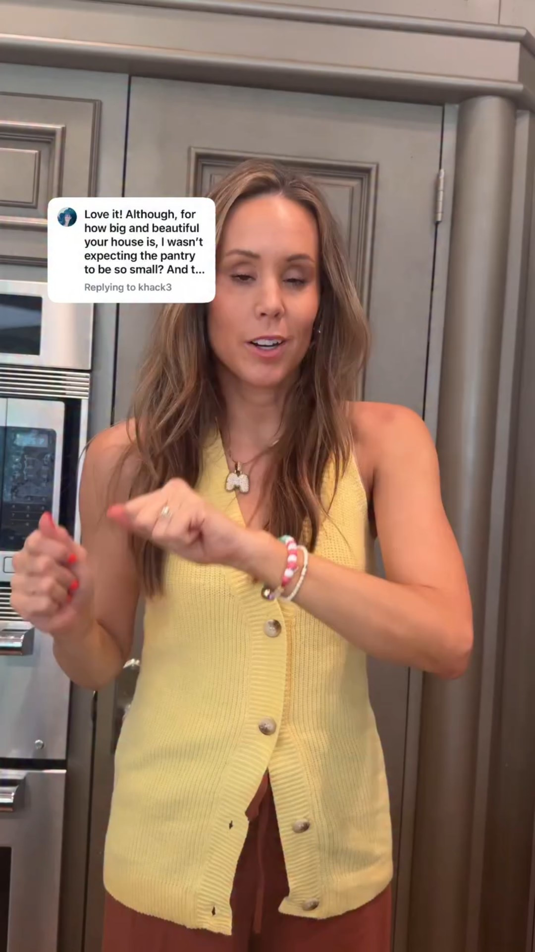 I do agree with this comment though, it’s plenty of space for us now, but with the grandness of the house you would think the pantry would be twice as big! 

We have plans for *one day* to relocate a bathroom on the other side of the kitchen wall into a butlers pantry! One day!! It’s about three times bigger than what we have currently so I’m pretty happy with it for the time being!!



#LTKSeasonal #LTKStyleTip #LTKHome