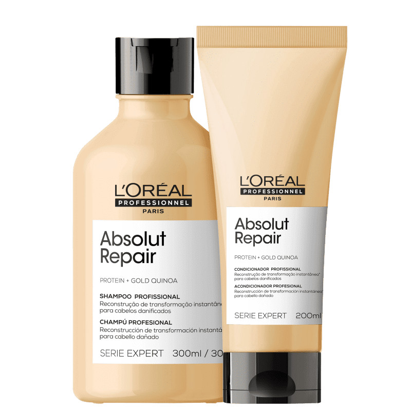 Kit L'Oréal Professionnel Serie Expert Absolut Repair Gold Quinoa + Protein Duo (2 Produtos) | Beautybox (BR)
