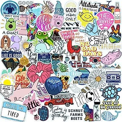 70 VSCO Stickers, Aesthetic Stickers, Cute Stickers, Laptop Stickers, Vinyl stickers, Stickers fo... | Amazon (US)