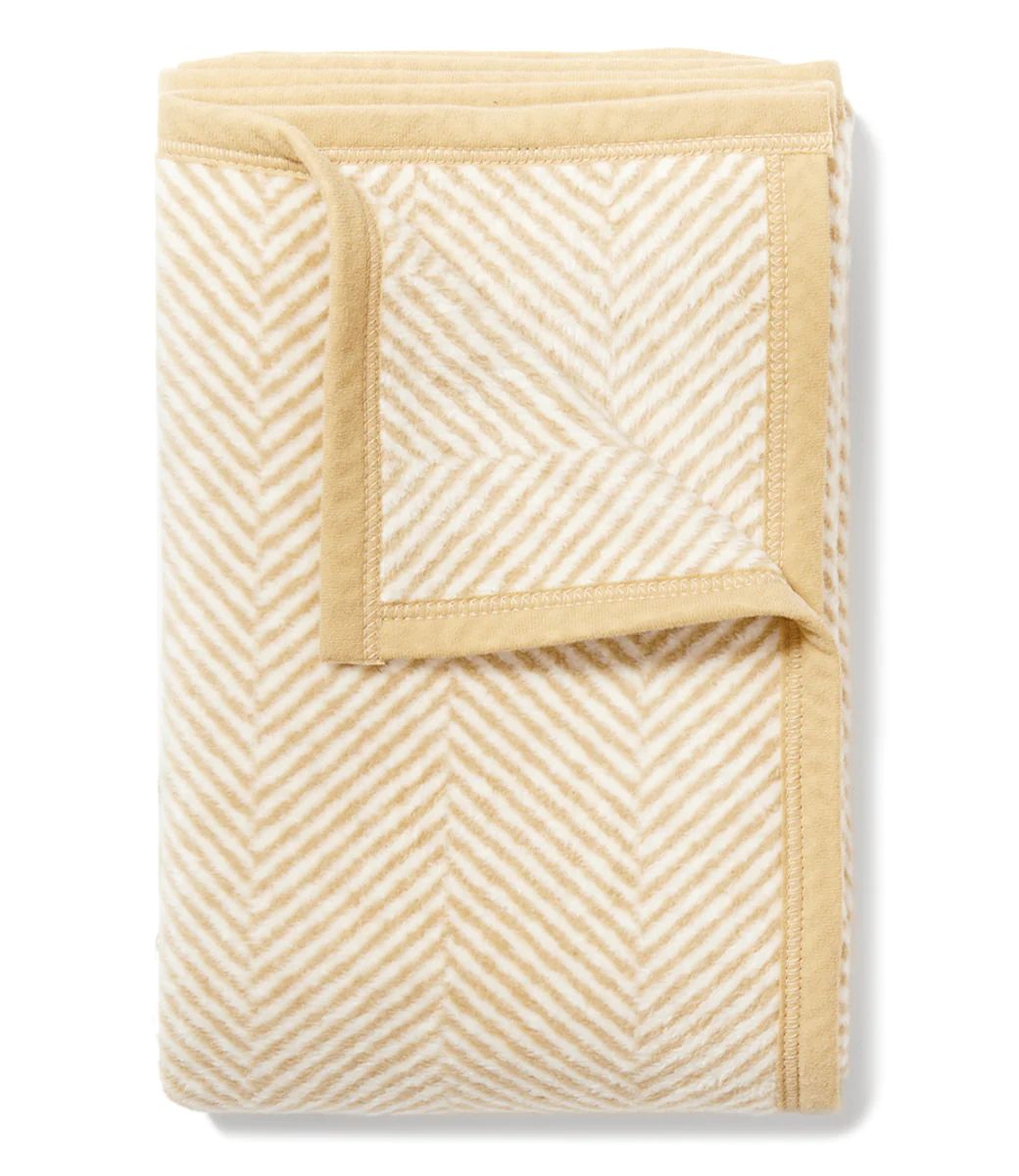 Harborview Herringbone Beige Midi Blanket | ChappyWrap