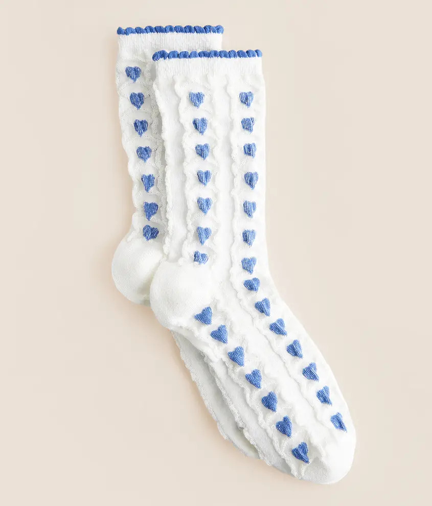 Ruffle Heart Socks | Buckle