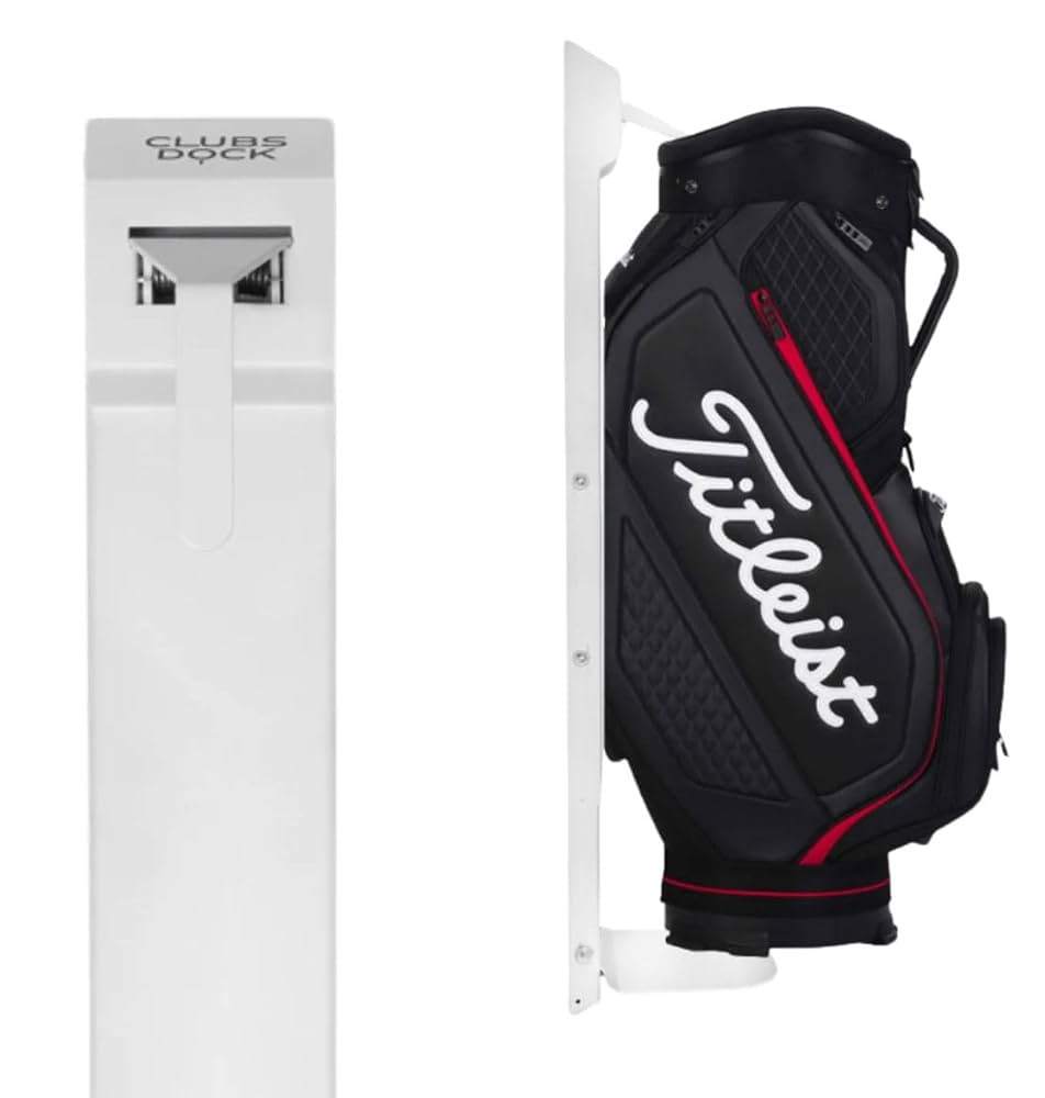 ClubsDock Wall Mount Golf Bag Stand for Storage, Golf Storage Organizer for Garage, Club Dock for... | Amazon (US)