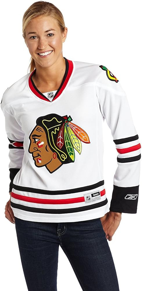 NHL Chicago Blackhawks Women's White NHL Premier Jersey | Amazon (US)