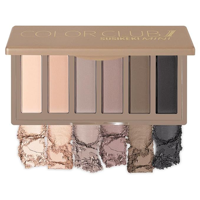 SUSIKEKI 6 Colors Mini Naked Eyeshadow Makeup Palette Neutral Nude Smoky Eye Shadow Taupe & Brown... | Amazon (US)