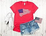 Womens flag shirt 4th of july shirt star shirt fourth of july memorial day shirt independence day ts | Amazon (US)