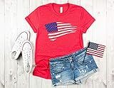 Womens flag shirt 4th of july shirt star shirt fourth of july memorial day shirt independence day ts | Amazon (US)