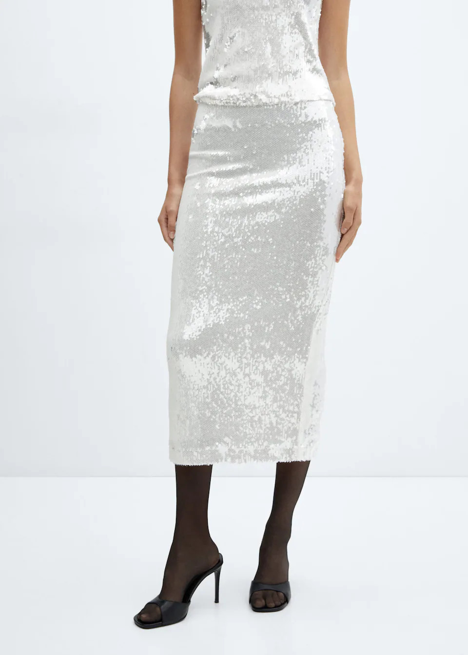 Sequin skirt -  Women | Mango United Kingdom | MANGO (UK)