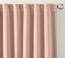 Velvet Twill Blackout Curtain | Pottery Barn (US)