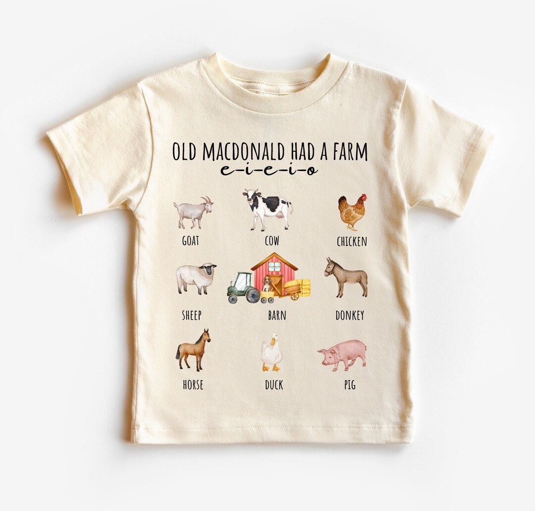 Old Farm kids Shirt, Farm Animal Onesie, Old Farm Toddler Shirt, Old farm  Bodysuit, Farm Shirt, ... | Etsy (US)