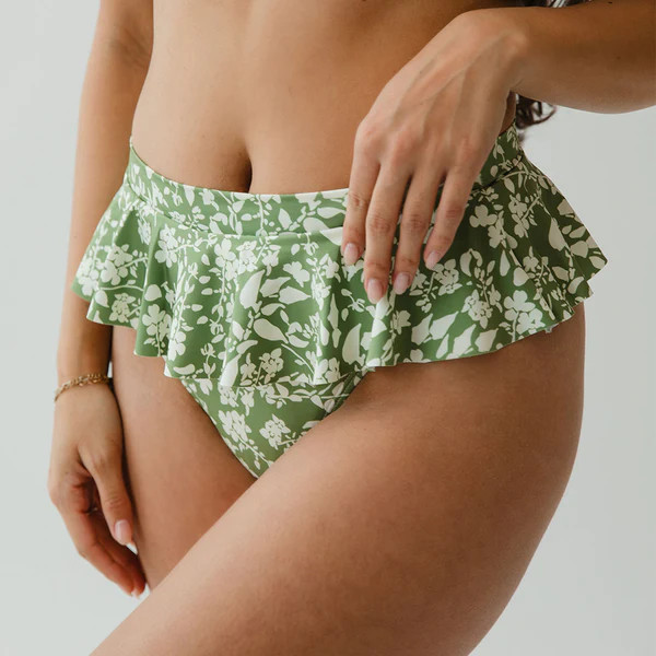 Sage Ivy Peplum Bikini Bottoms | Albion Fit
