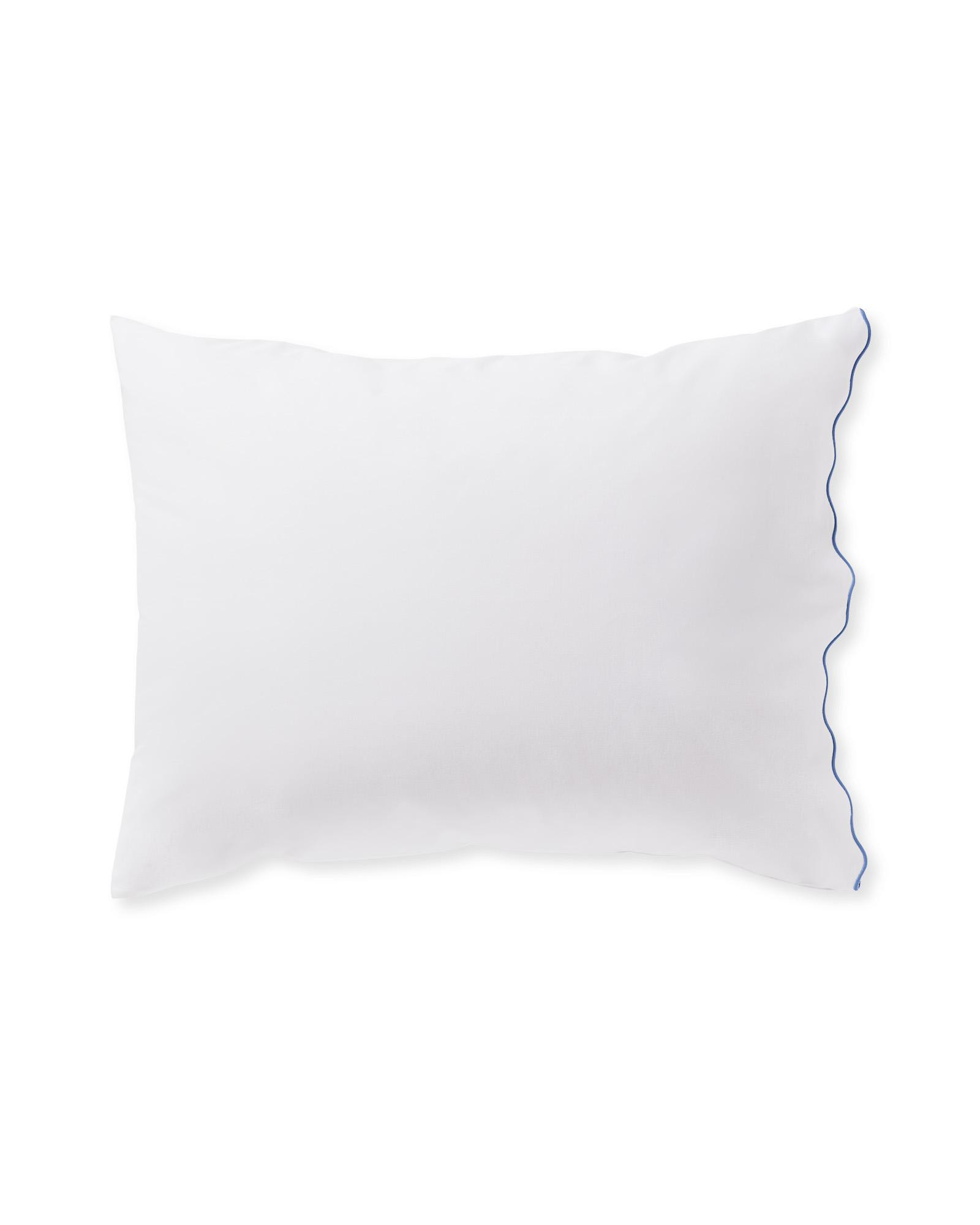 Wave Percale Pillowcases (Set of 2) – King - French Blue | Serena & Lily | Serena and Lily