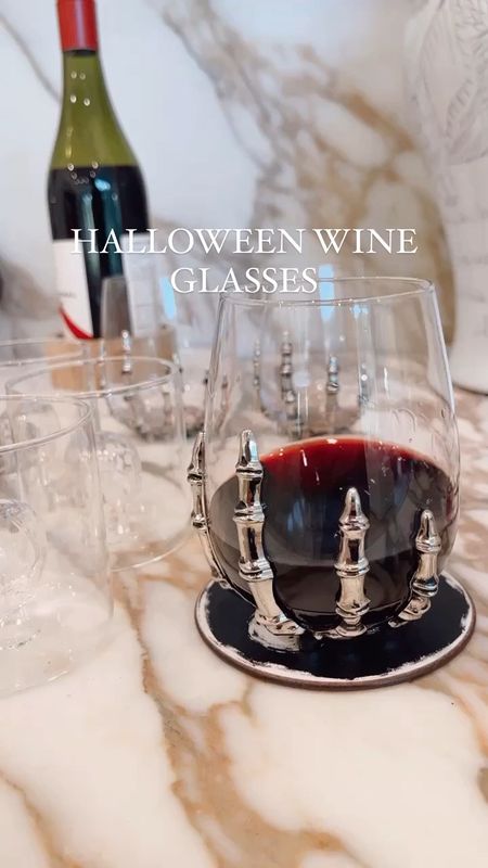 Halloween wine glasses 