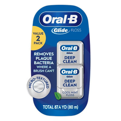 Oral-B Dental Floss Glide Pro-Health Deep Clean - Cool Mint - 2pk | Target
