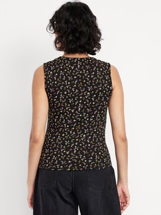 Trapeze-Neck Floral Top | Old Navy (US)
