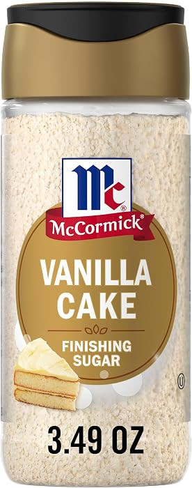 McCormick Finishing Sugar, Vanilla Cake, Warm Vanilla and Buttery Cake Flavors, Add a Touch of Sw... | Amazon (US)