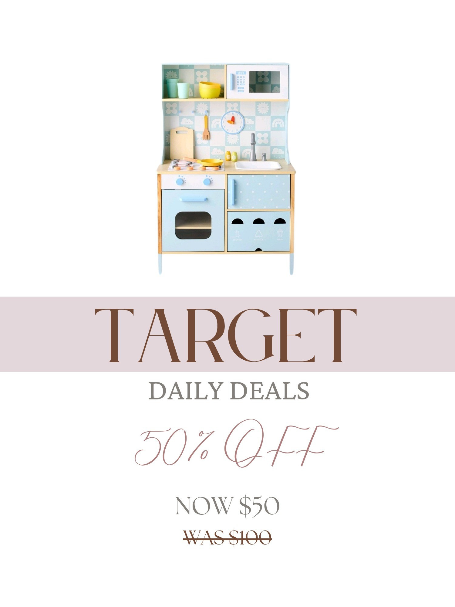 Target daily deal. Half off this play kitchen for toddlers and kids. #sale #targetfinds #toys

#LTKSaleAlert #LTKFamily #LTKKids