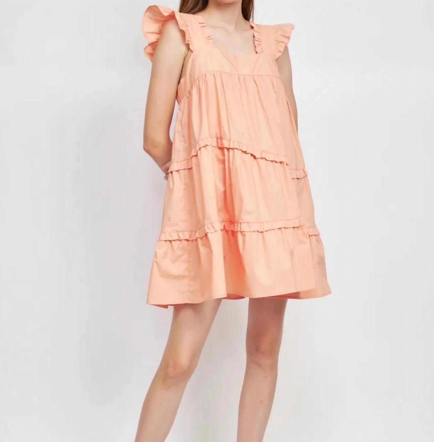 Kami Mini Dress In Tangerine | Shop Simon
