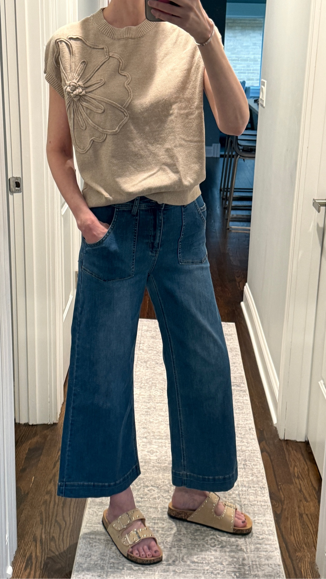 Loving This Oufit I just got in for Spring and Summer. I’m wearing a small in the sweater and a size 4 in the jean. It’s all on sale right now! #amazonfinds #sale #birkenstockdupes #comfycasual #summeroutfits #springoutfits #datenightoutfits

#LTKSaleAlert #LTKTall #LTKootd