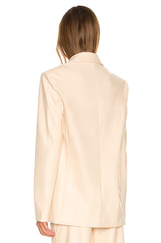 WeWoreWhat Vegan Leather Blazer in Ivory from Revolve.com | Revolve Clothing (Global)