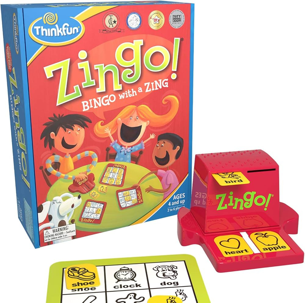 ThinkFun Zingo Bingo Award Winning Preschool Game for Pre/ Early Readers Age 4 and Up - One of th... | Amazon (US)
