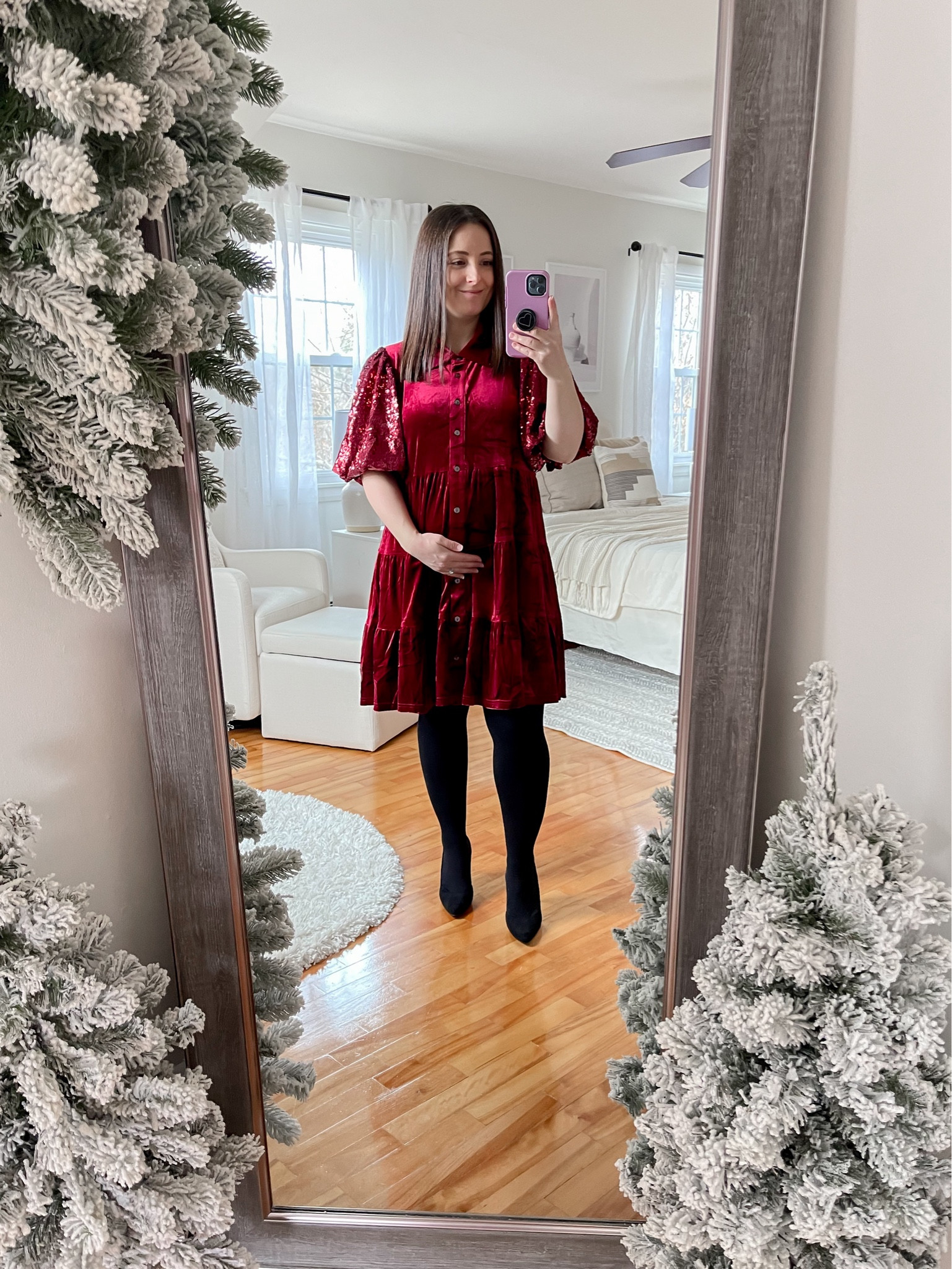 Pregnancy friendly holiday outfit 

#LTKHoliday #LTKSeasonal #LTKbump