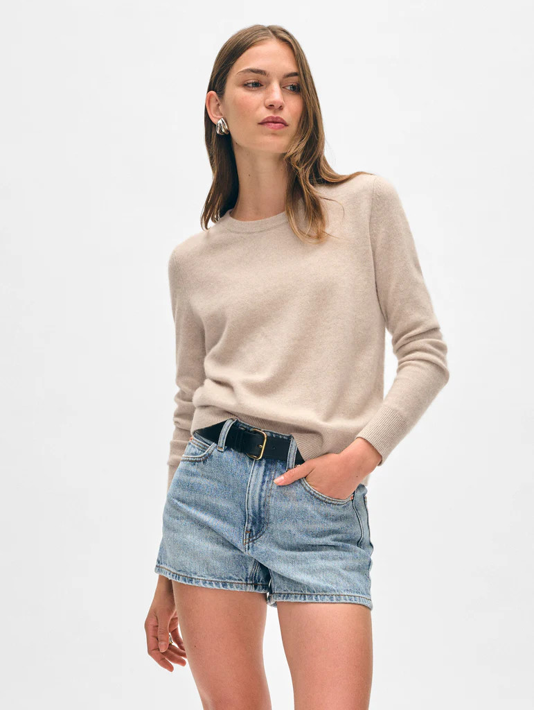 Cashmere Crewneck | White and Warren