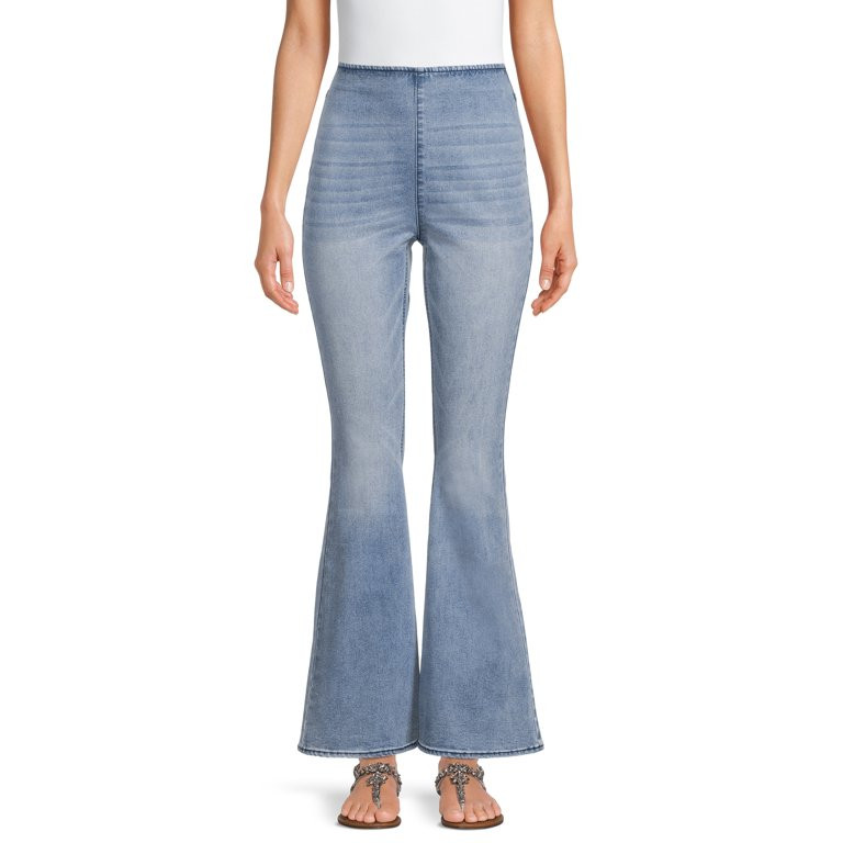 No Boundaries Juniors' Pull On Flare Jeans | Walmart (US)