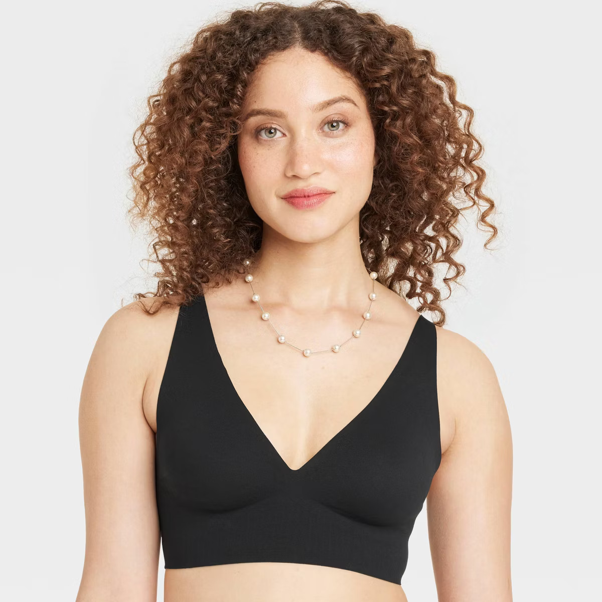 Women's Luxury Collection Bonded Microfiber Plunge Bralette - Auden™ | Target