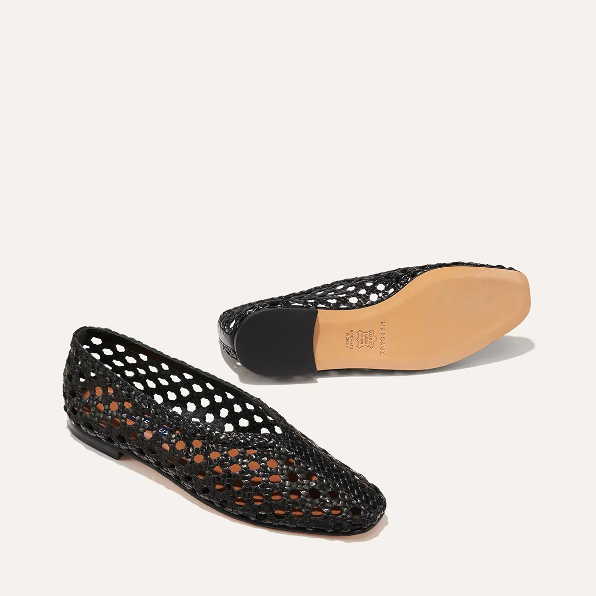 The Woven Paz - Black Woven Leather | Margaux