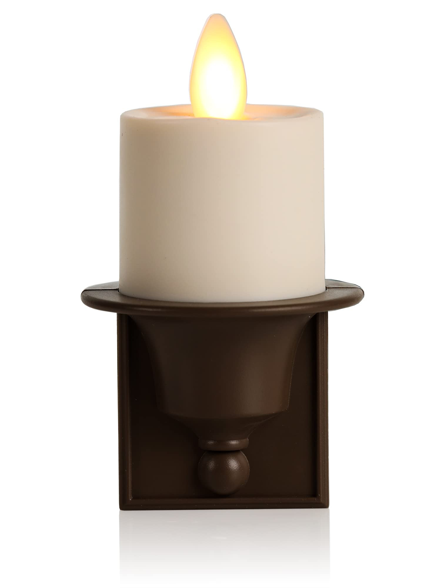 Luminara Nightlight Flameless Candle, Bronze, Electrical Outlet Plugs w/Dusk Dawn Sensor Auto Swi... | Amazon (US)