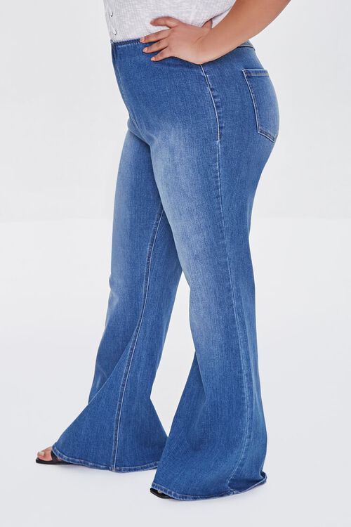 Plus Size Premium Pull-On Flare Jeans | Forever 21 | Forever 21 (US)
