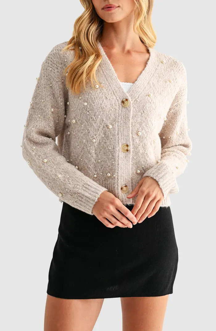 Lush Embellished Cardigan Sweater | Nordstromrack | Nordstrom Rack